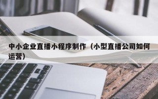 衡阳中小企业直播小程序制作（小型直播公司如何运营）